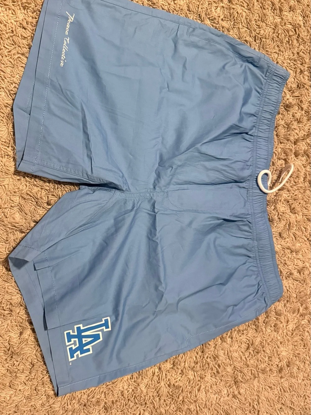 LA Logo Light Blue Men’s Athletic Shorts